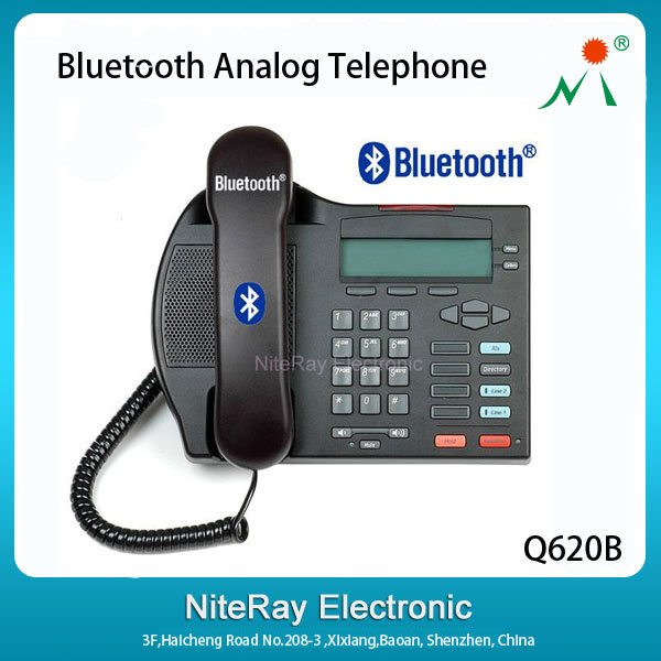 Hotel Desk Telephone with Wall Mount Feature Support 3 Party Conference