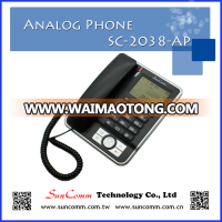 SC-2038-AP with 16 digit LCD, FSK/ DTMF compatible Caller ID Phone