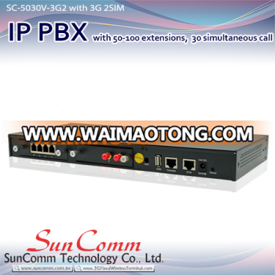 SC-5030V-3G2 pbx phone system supports SIP PSTN as well as digital trunks