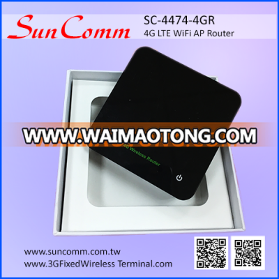 SunComm SC-4474-4GR sim card 4G LTE WiFi AP Router with power bank